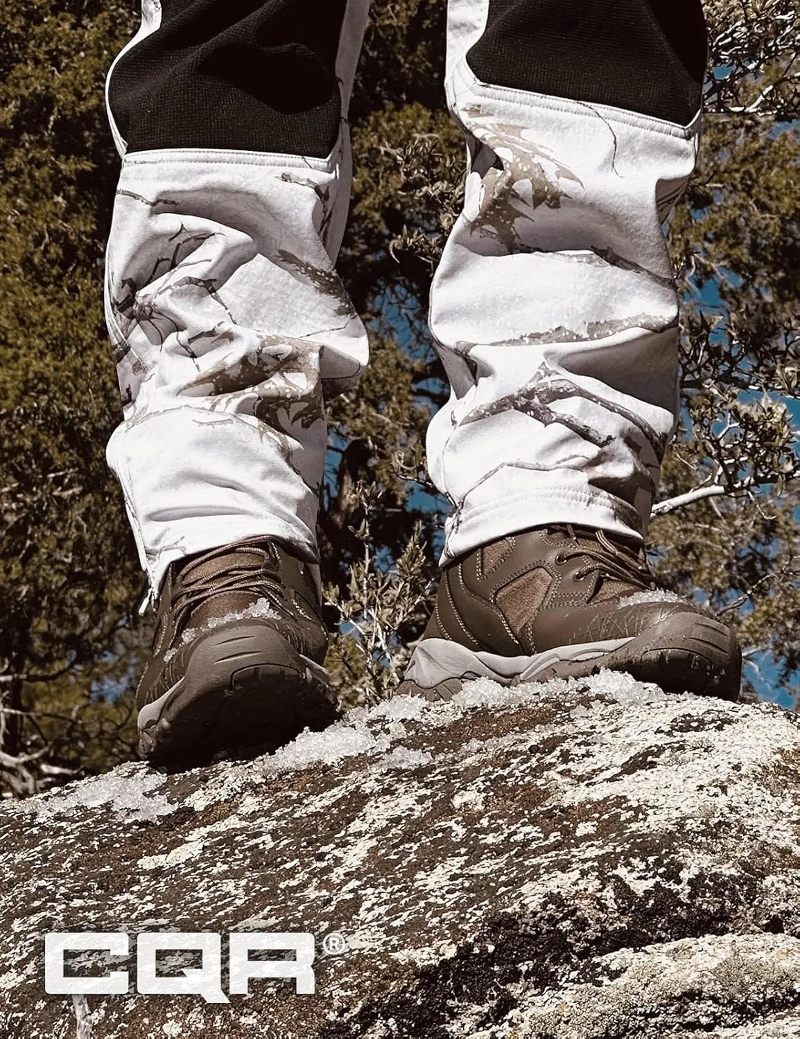 CQR Men's Military Tactical Boots, Lightweight 6 Inches Hiking Combat Boot Durable Breathable Outdoor Work Motorcycle Footwear