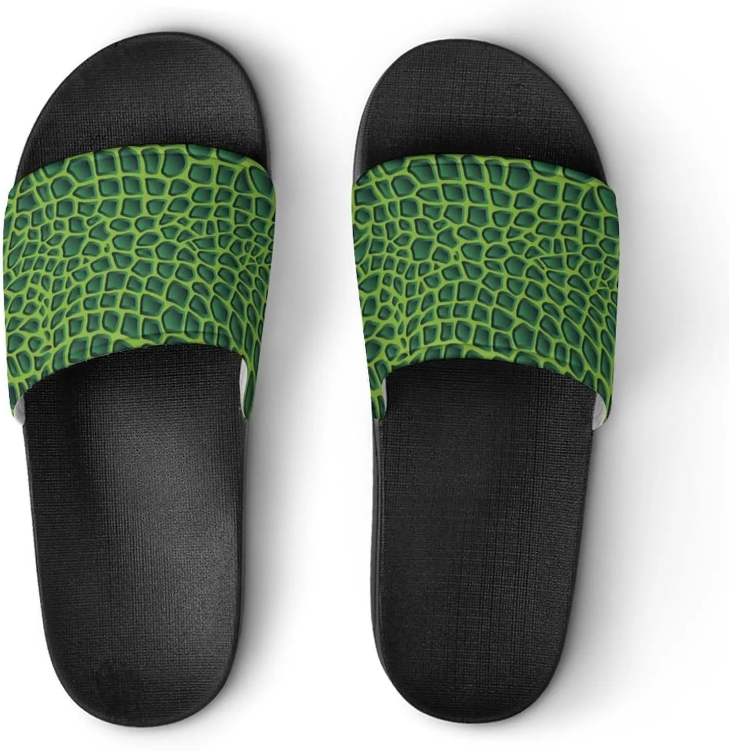 Crocodile Alligator Print House Slippers for Women Men Shower Slides Bathroom Sandals