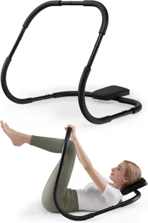 Crunches Ab Equipment, Ab Crunch Roller, Sit-Up Assistant Device, Ab Workout Machines for Home Exercise, Core Strength, Black