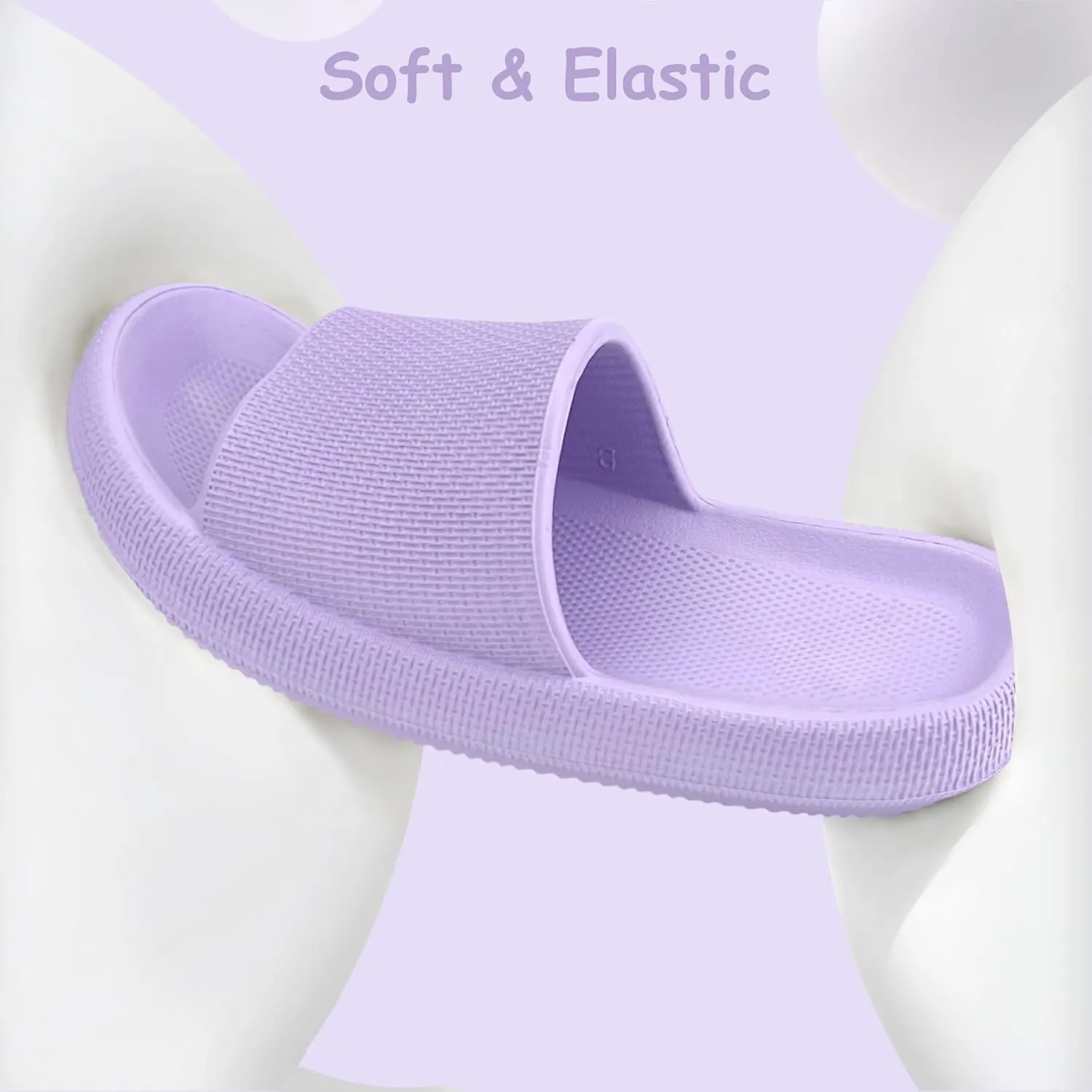 Cubufly Cloud Slides for Kids丨Boys Girls Shower Slippers Slip on Sandals丨Non-Slip Open Toe Pillow Slippers Sandals丨Quick Drying Summer Beach Pool Shoes