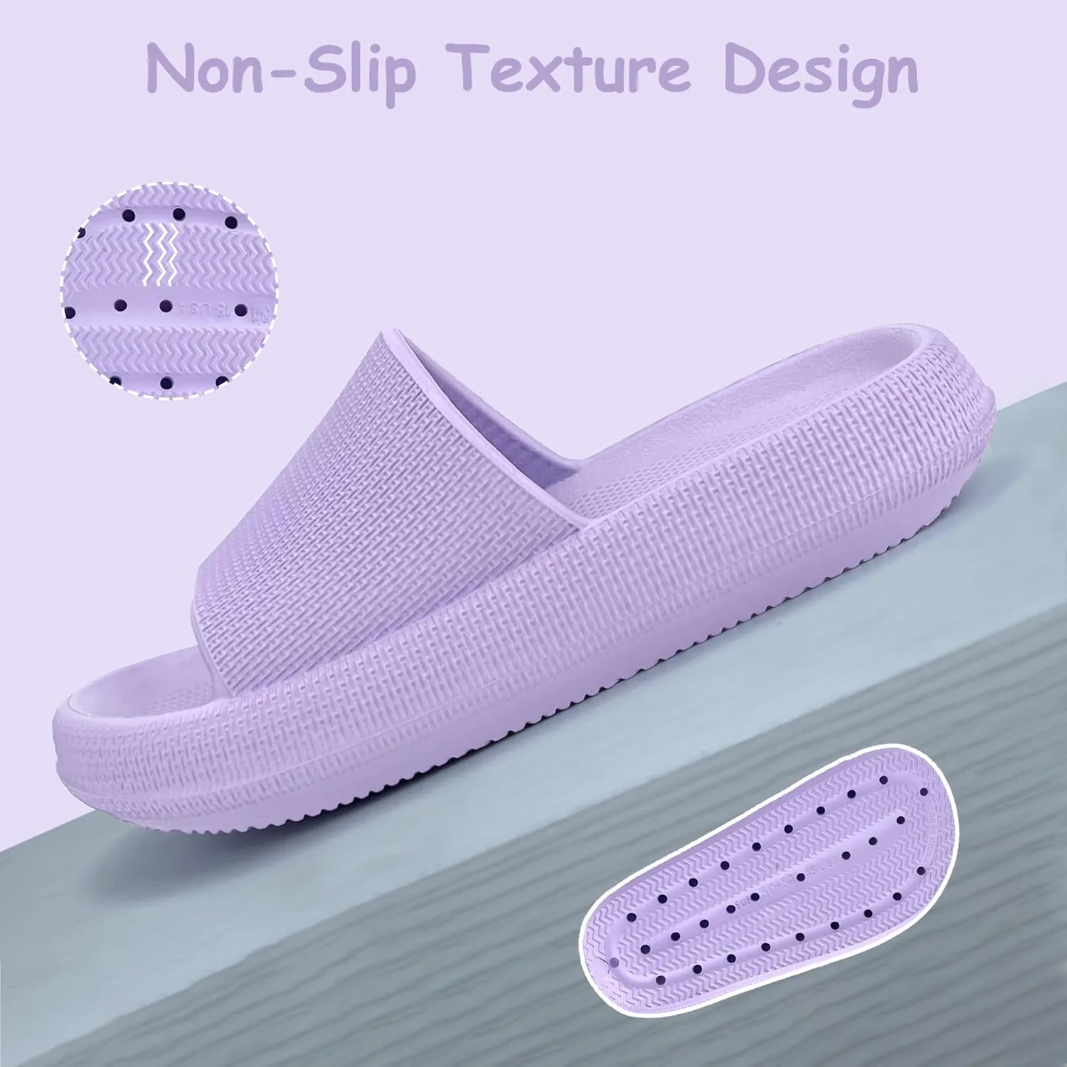 Cubufly Cloud Slides for Kids丨Boys Girls Shower Slippers Slip on Sandals丨Non-Slip Open Toe Pillow Slippers Sandals丨Quick Drying Summer Beach Pool Shoes