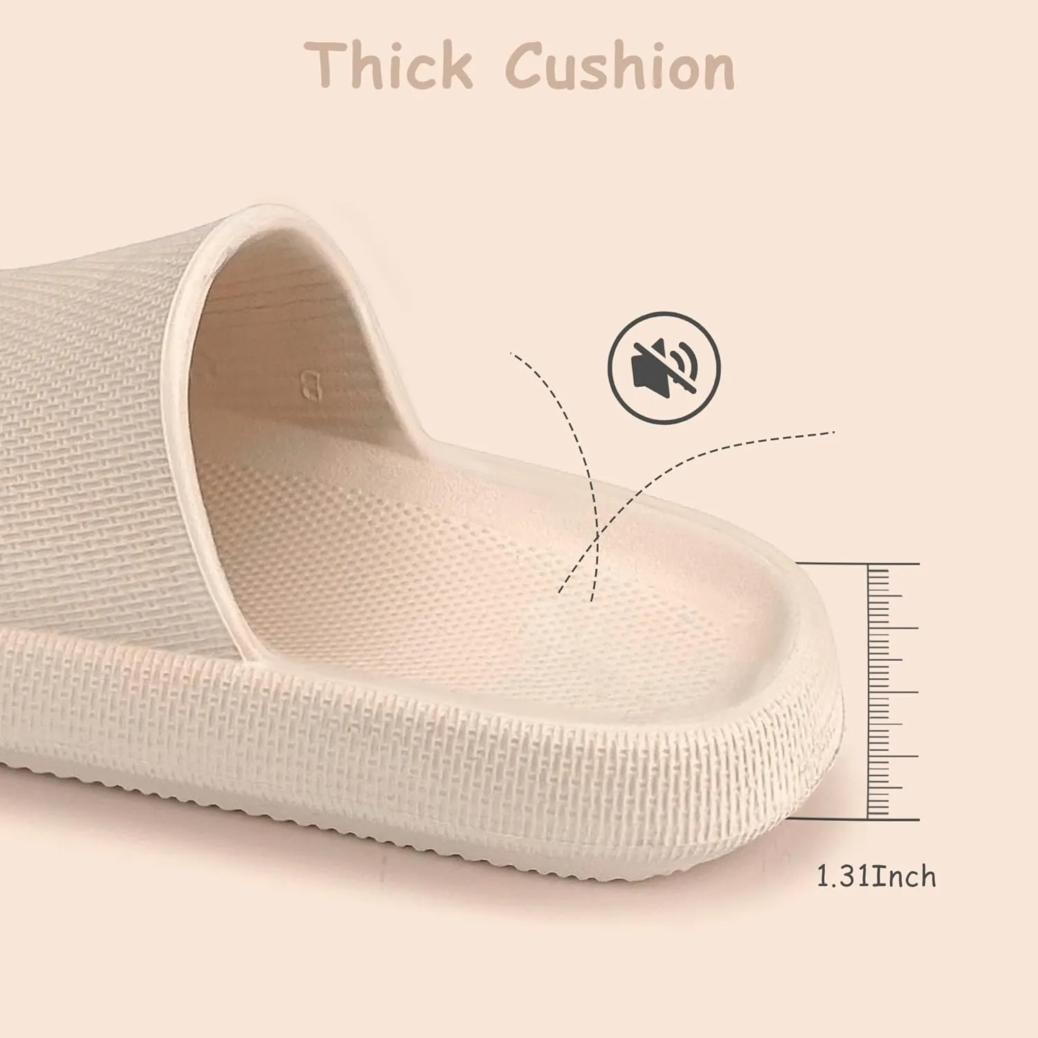 Cubufly Cloud Slides for Kids丨Boys Girls Shower Slippers Slip on Sandals丨Non-Slip Open Toe Pillow Slippers Sandals丨Quick Drying Summer Beach Pool Shoes