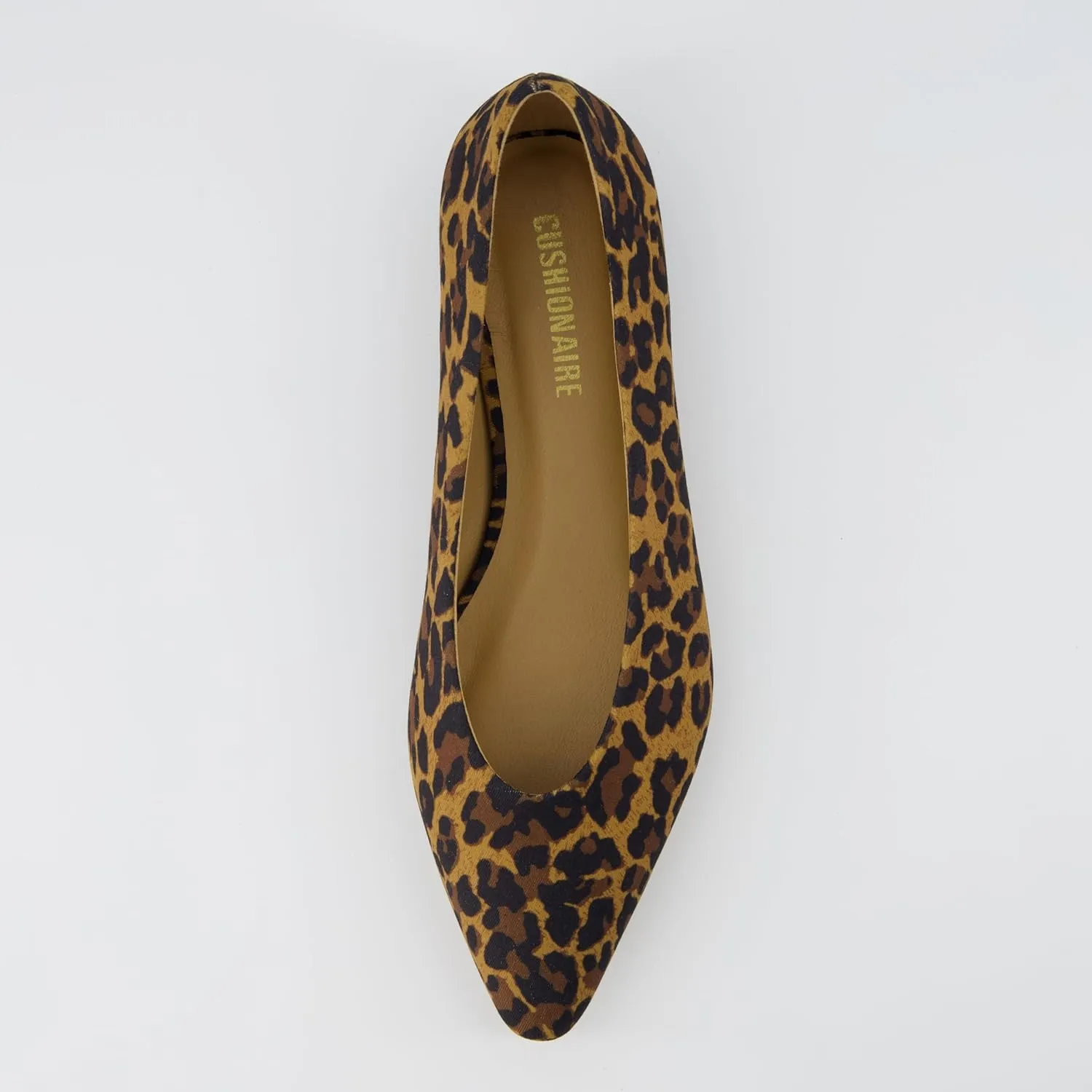 CUSHIONAIRE Gabor Women's Pointed Toe Slip-On Flat  Memory Foam, Wide Widths Available