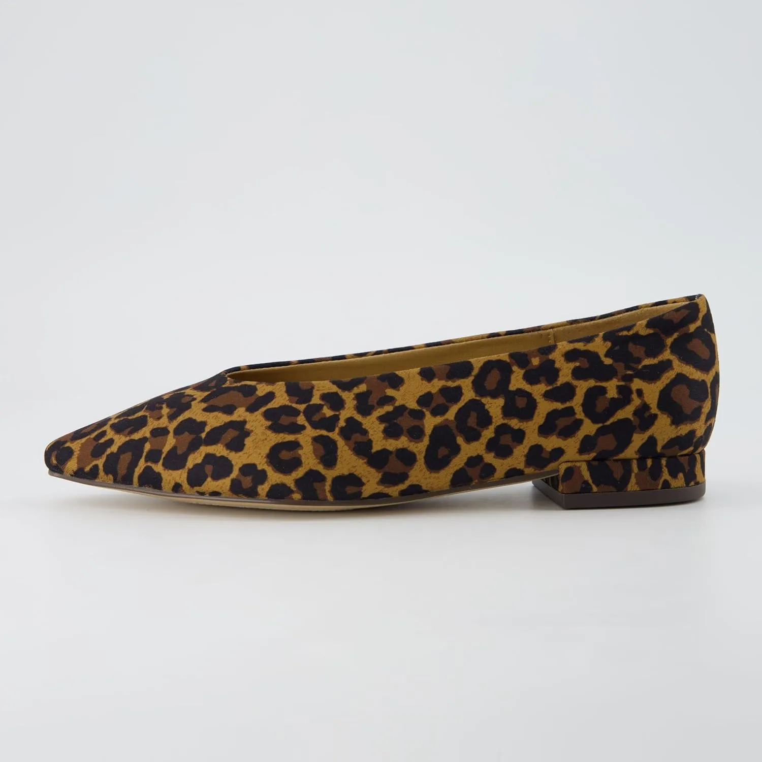 CUSHIONAIRE Gabor Women's Pointed Toe Slip-On Flat  Memory Foam, Wide Widths Available