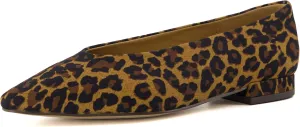 CUSHIONAIRE Gabor Women's Pointed Toe Slip-On Flat  Memory Foam, Wide Widths Available