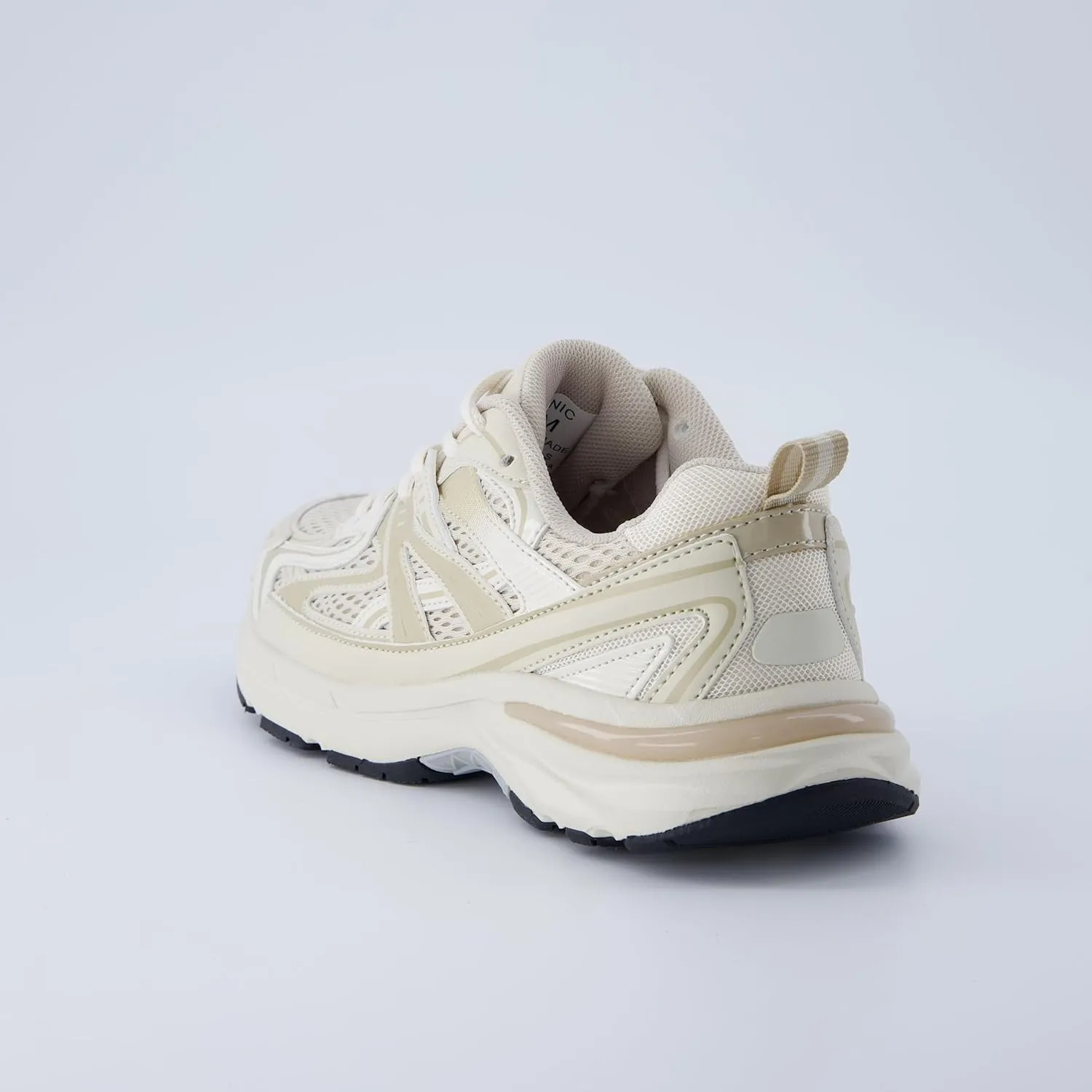 CUSHIONAIRE Sonic Women’s Comfortable Casual Walking Sneakers – Fabric & Vegan Leather Lace-Up Trainer   Memory Foam