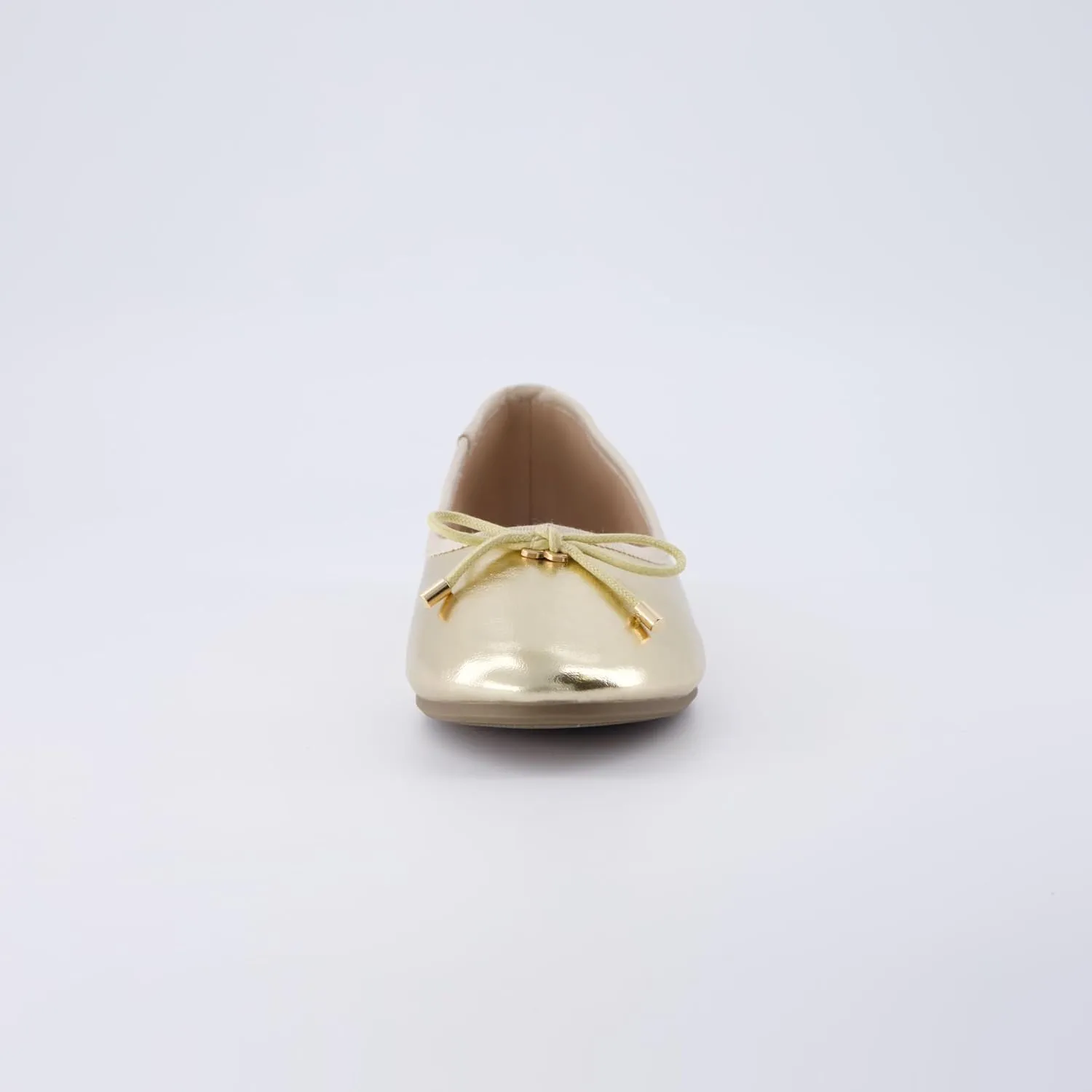 CUSHIONAIRE Women's Dove Bling Bow Flat with  Memory Foam, Wide Widths Available