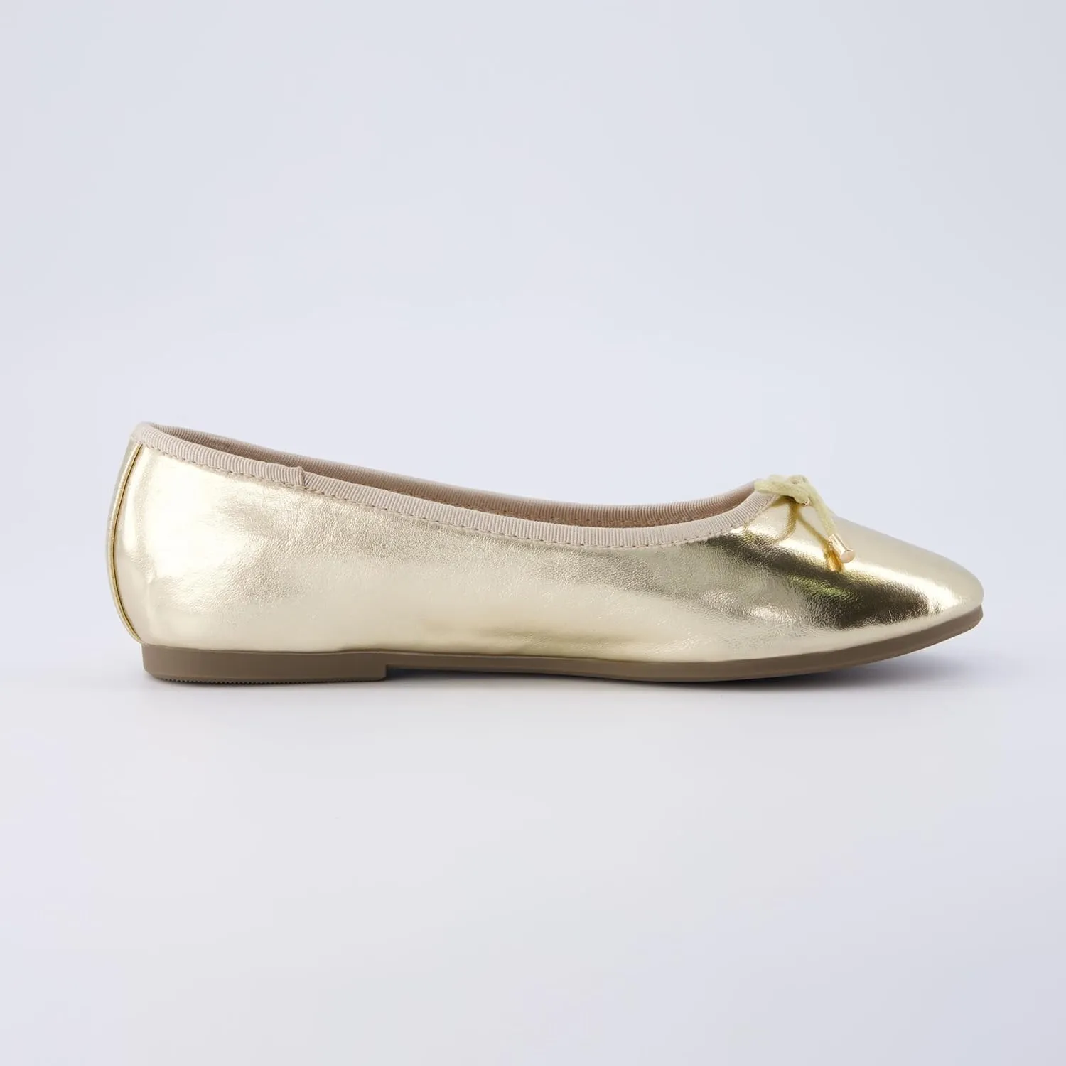 CUSHIONAIRE Women's Dove Bling Bow Flat with  Memory Foam, Wide Widths Available