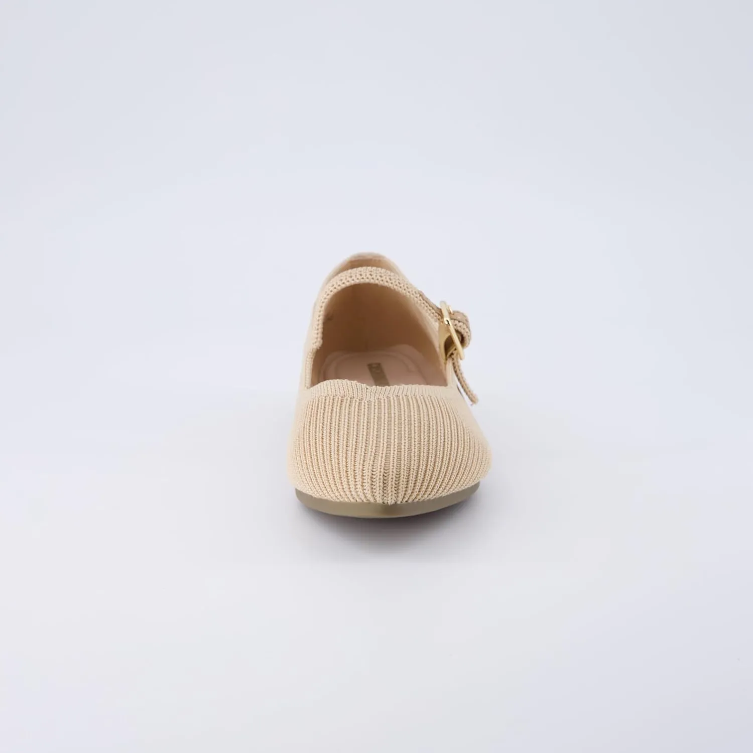 CUSHIONAIRE Women's Sonnet Mary Jane Knit Flat with  Memory Foam, Wide Widths Available