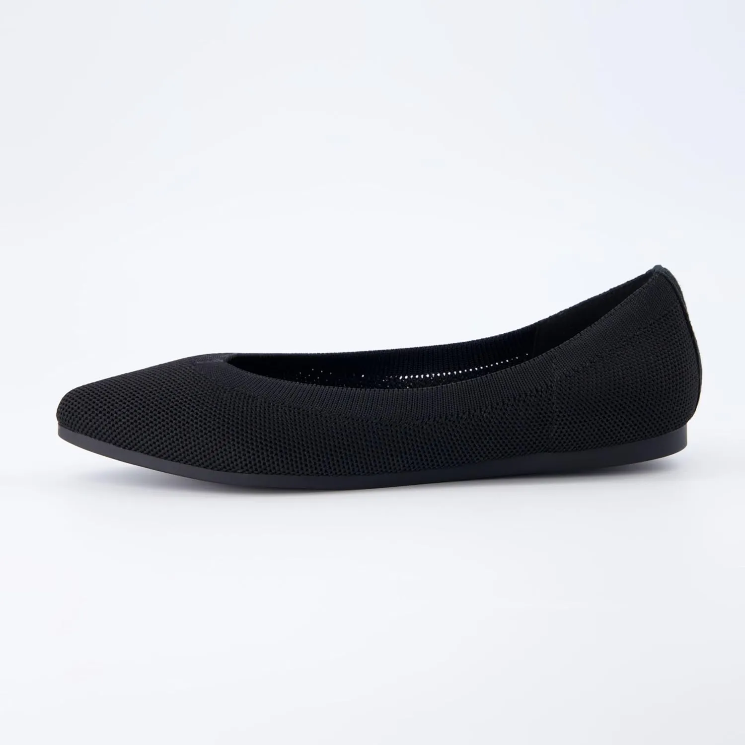 CUSHIONAIRE Women's Surrey Knit Flat with  Memory Foam, Wide Widths Available