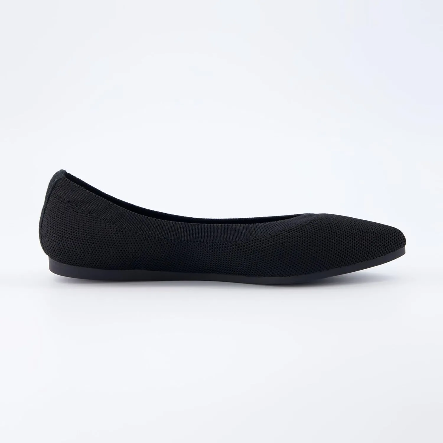 CUSHIONAIRE Women's Surrey Knit Flat with  Memory Foam, Wide Widths Available
