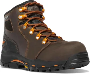 Danner Vicious NMT 4” Composite Toe Work Boots for Women - Waterproof and Breathable Leather Upper, Slip-Resistant Rubber Vibram Outsole, EH Resistant