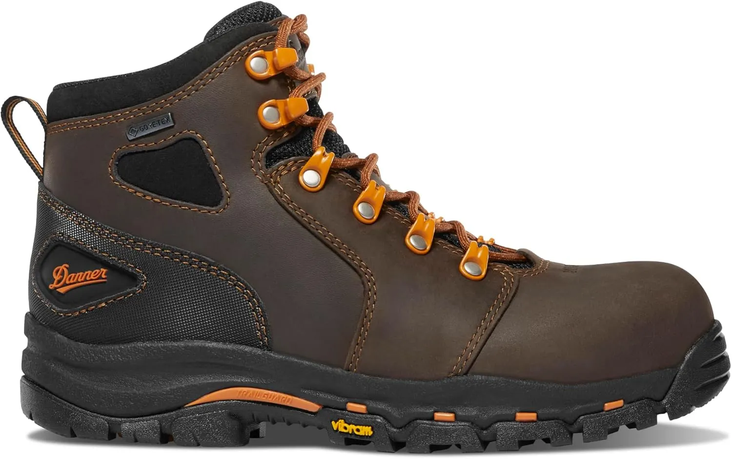 Danner Vicious NMT 4” Composite Toe Work Boots for Women - Waterproof and Breathable Leather Upper, Slip-Resistant Rubber Vibram Outsole, EH Resistant