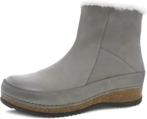 Dansko Women's Mitzy Boot - Lightweight Outsole and Durable, Comfortable Ride on Patented Stapled Construction - Faux Fur Collar and Inside Zip