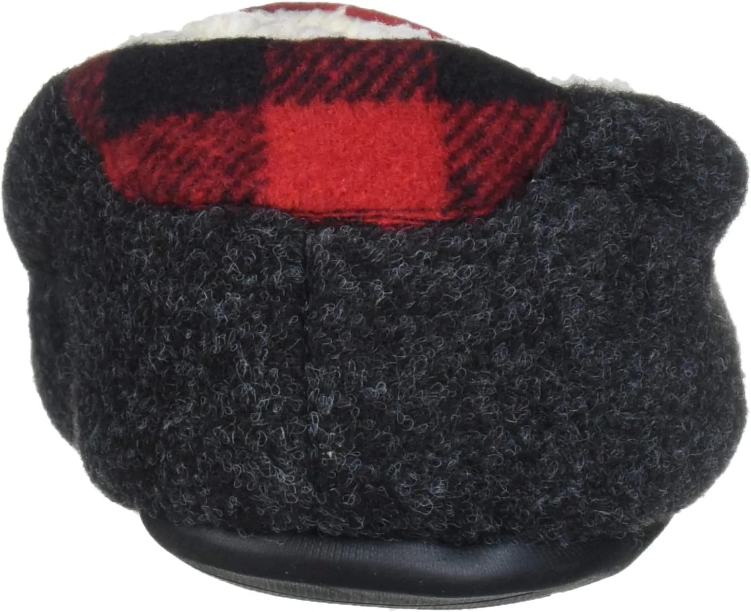 Dearfoams Kids' Hunter Felted Plaid Moccasin Slipper