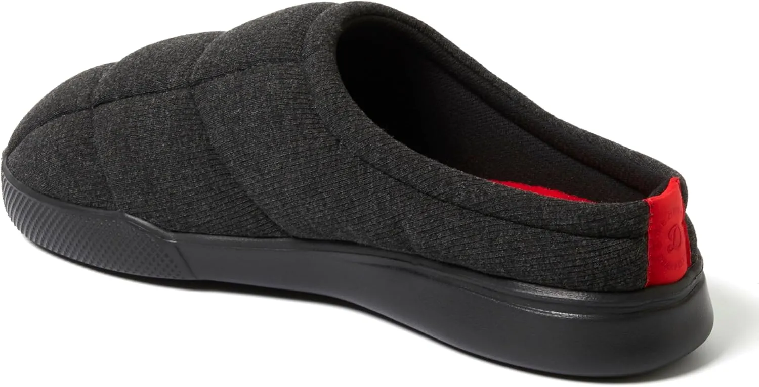 Dearfoams Men's Memory Foam Indoor Outdoor House Slipper-Brayden Clog-Gifts