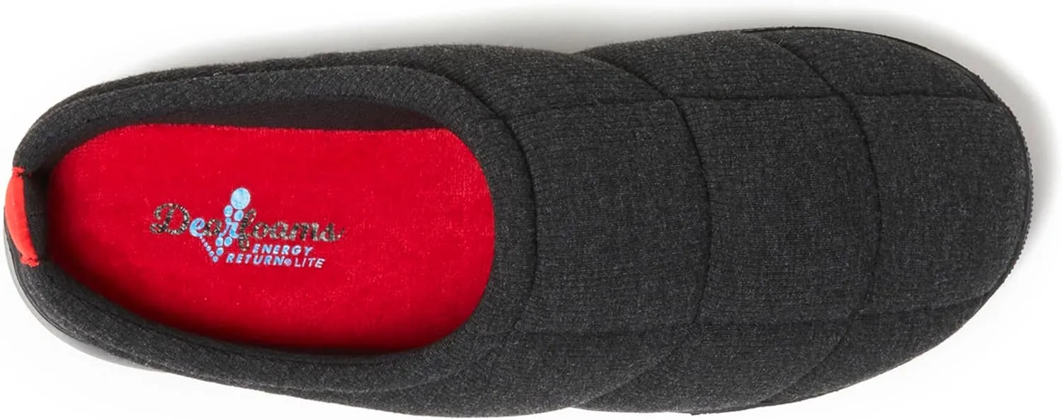 Dearfoams Men's Memory Foam Indoor Outdoor House Slipper-Brayden Clog-Gifts