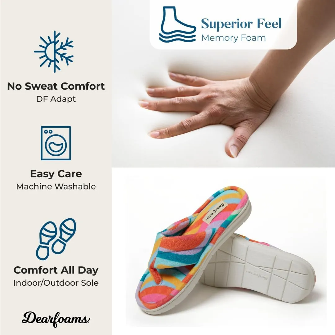 Dearfoams Women's Melanie Terry Thong Slipper