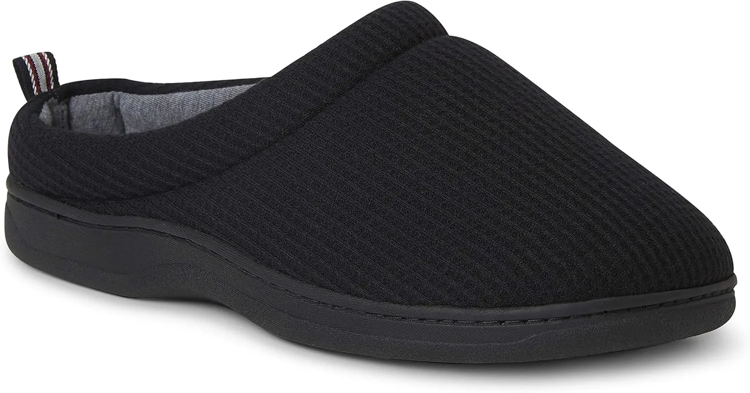 Dearfoams Women's Nathan Waffle Knit Clog Slipper