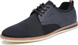 DECARSDZ Mens Point Toe Dress Shoes Fabric Breeze Breathable Mesh Shoe