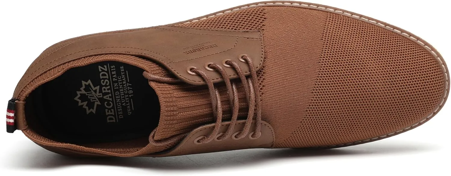 DECARSDZ Mens Point Toe Dress Shoes Fabric Breeze Breathable Mesh Shoe