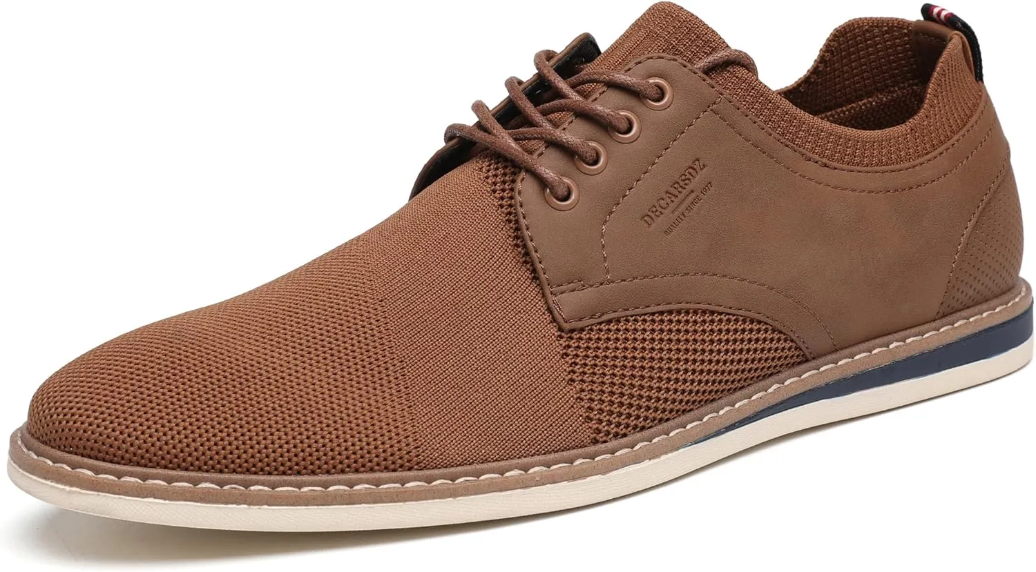 DECARSDZ Mens Point Toe Dress Shoes Fabric Breeze Breathable Mesh Shoe