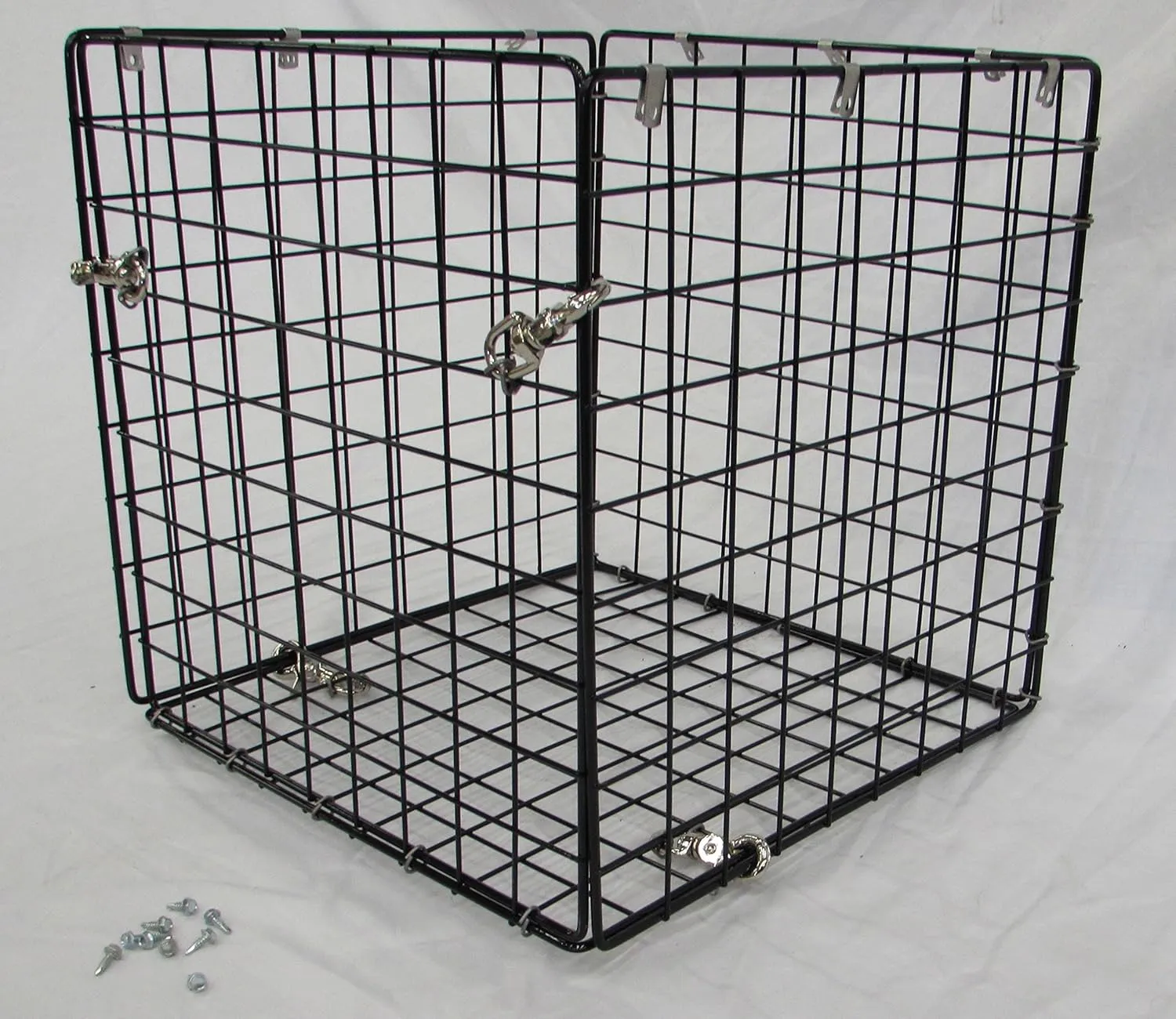 Deer Feeder Varmint Guard - Squirrel & Deer - Wildlife Feeder Protective Cage - Black Steel Bolt-On Feeder Guard