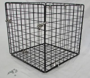 Deer Feeder Varmint Guard - Squirrel & Deer - Wildlife Feeder Protective Cage - Black Steel Bolt-On Feeder Guard