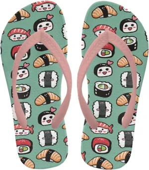 Desserts Girls Sandals Flip Flops Quick Drying Bathroom Slippers Comfy Open Toe Summer Slipper Ultra-Light