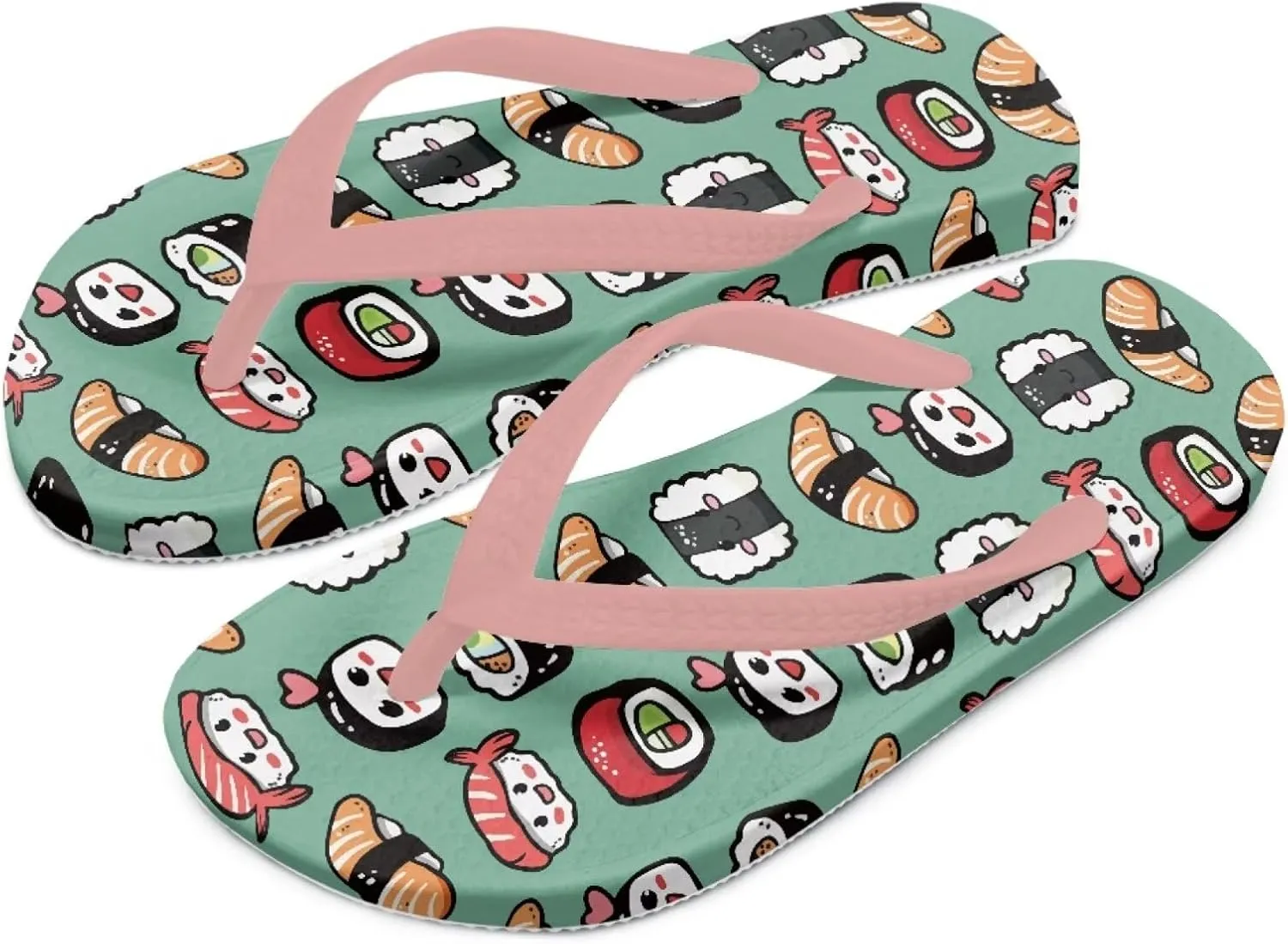 Desserts Girls Sandals Flip Flops Quick Drying Bathroom Slippers Comfy Open Toe Summer Slipper Ultra-Light