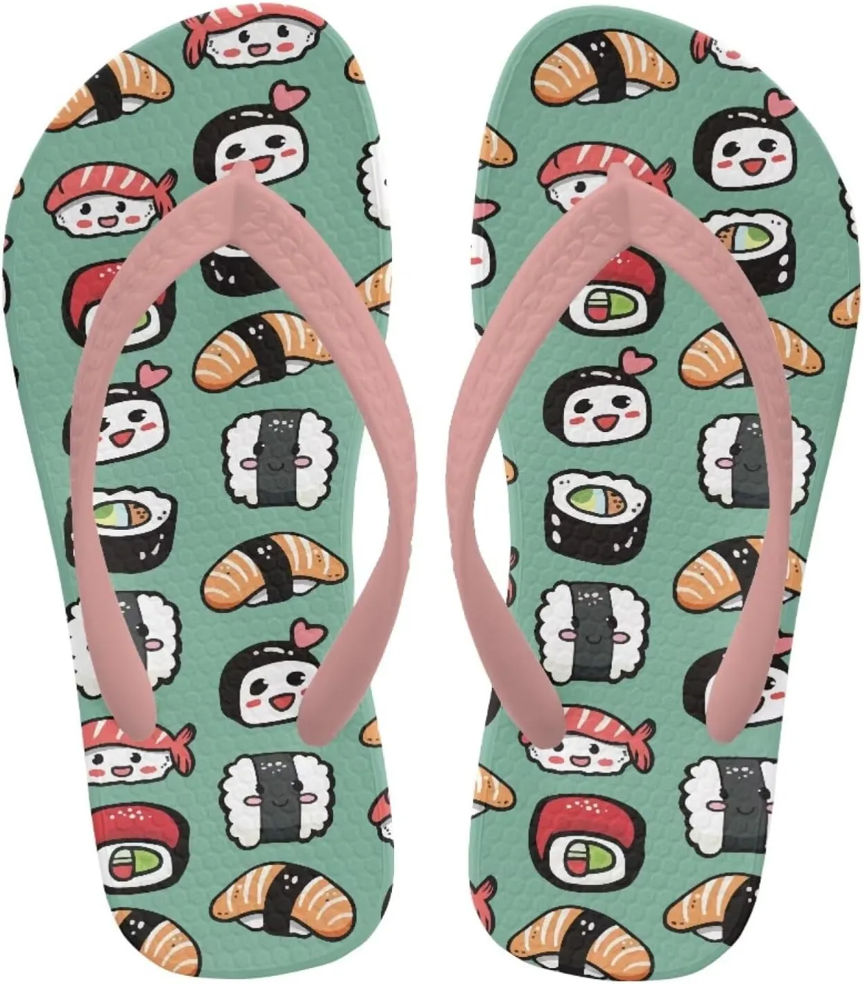 Desserts Girls Sandals Flip Flops Quick Drying Bathroom Slippers Comfy Open Toe Summer Slipper Ultra-Light