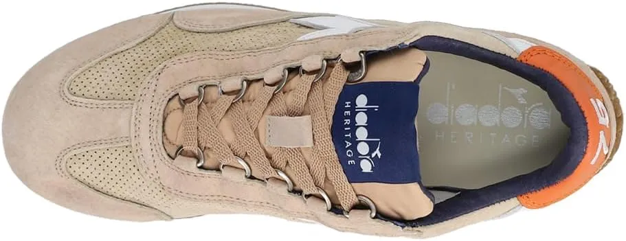 Diadora Mens Equipe Suede Sw Lace Up Sneakers Shoes Casual - Beige