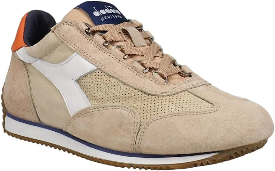 Diadora Mens Equipe Suede Sw Lace Up Sneakers Shoes Casual - Beige