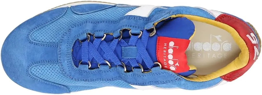 Diadora Mens Equipe Suede Sw Lace Up Sneakers Shoes Casual - Blue