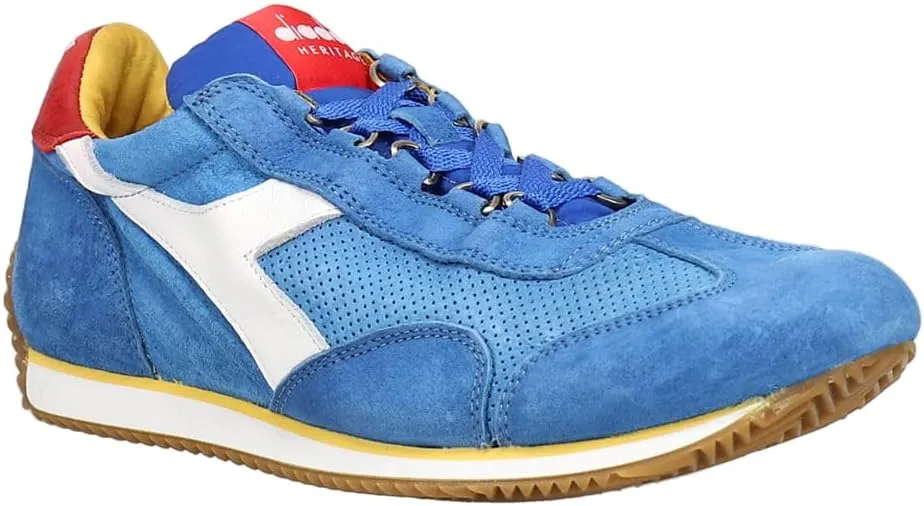 Diadora Mens Equipe Suede Sw Lace Up Sneakers Shoes Casual - Blue
