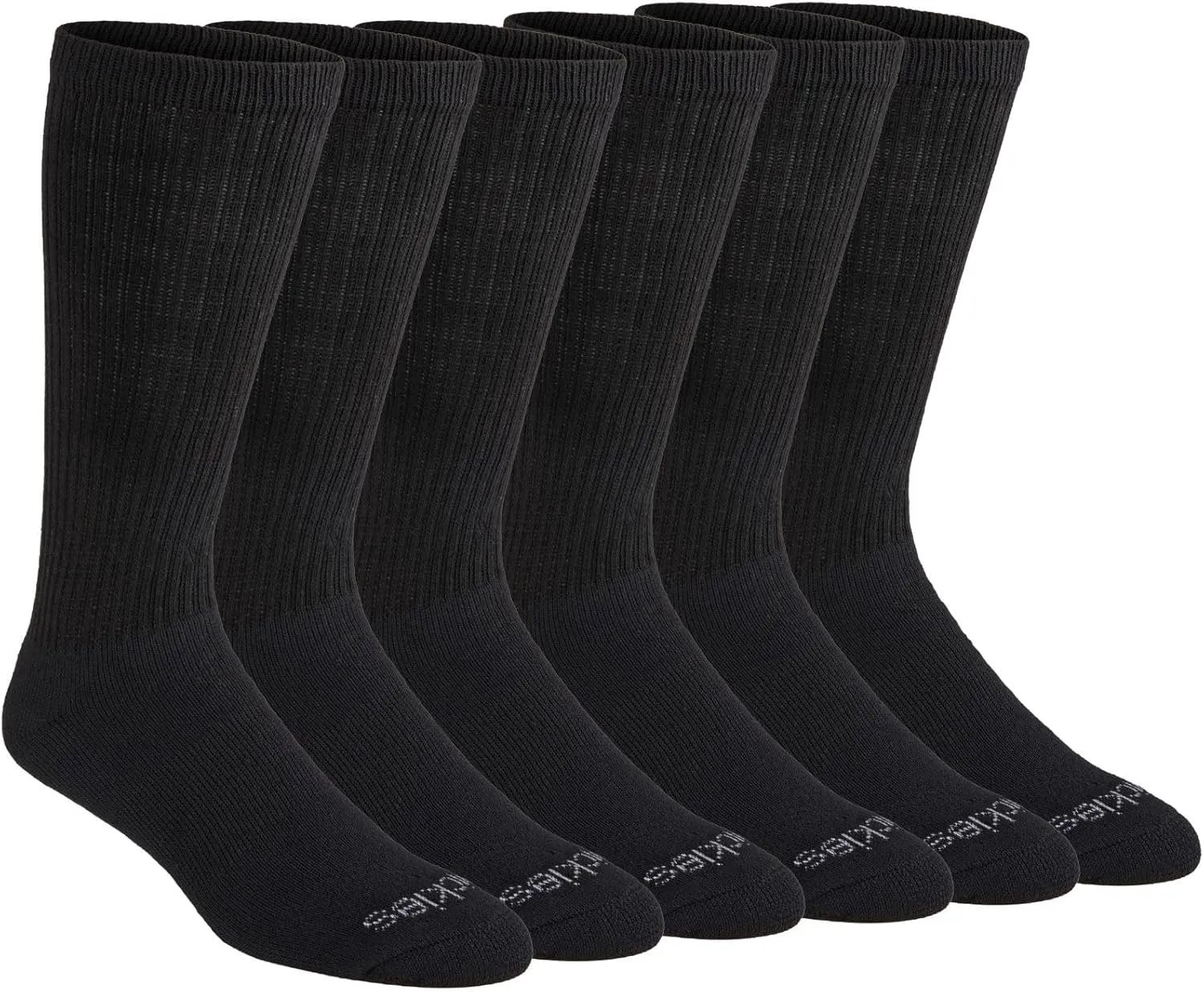 Dickies Men's Dri-Tech Moisture Control Boot-Length Socks, Available in L-XL (6, 12 Pairs)