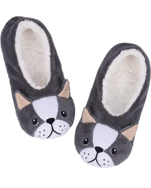 DICUIRD Womens Slipper Socks Low Cut Comfy&Warm Animal Non-skid Bedroom Slippers