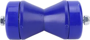 Diydeg 3 Inch Boat Trailer Roller, Shock Absorbing Bow Roller with Bells and Bolt, Bow Stop Bell Roller, Boat Trailer Bow Stop for Boat Trailer Bracket, Boat Roller for Trailer (Blue)