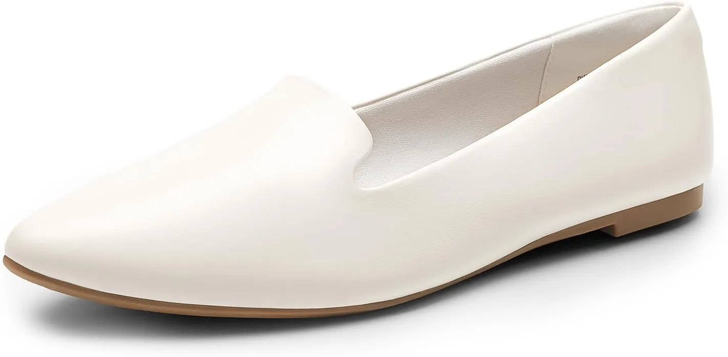 DREAM PAIRS Women's Flats, Pointed Toe Slip-On Dressy Flat Shoes, Comfortable Business Casual Dress Shoes for Office Work