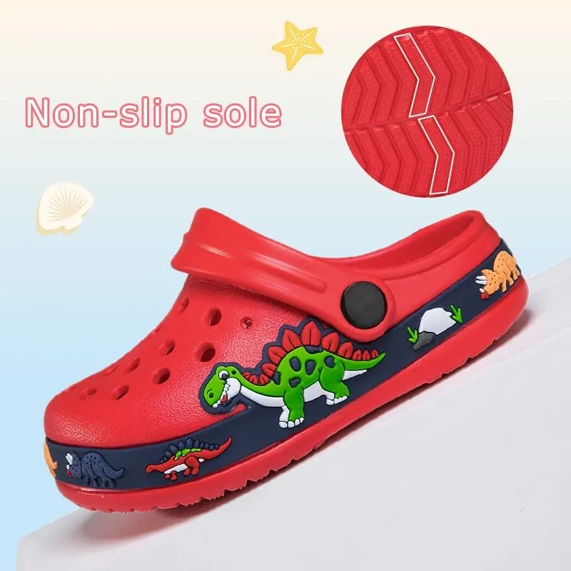 Drecage Toddler Clogs Kids Clogs for Girls Boys Slip on Garden Clogs Slide Sandals Waterproof Beach Pool Shoes Slipper
