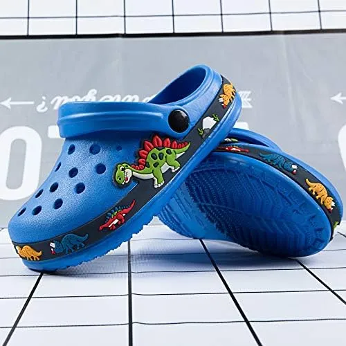 Drecage Toddler Clogs Kids Clogs for Girls Boys Slip on Garden Clogs Slide Sandals Waterproof Beach Pool Shoes Slipper