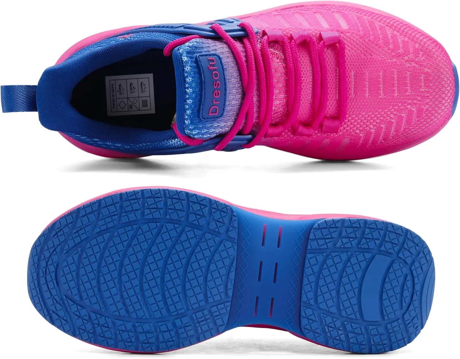 Dresofu Women's Casual Breathable Walking Non-Slip Shoes Platform Lightweight Jogging Tennis Sneakers