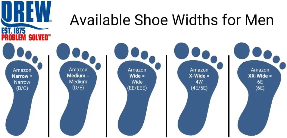 Drew Mens Miles Therapeutic Comfort Casual Lace Up Shoe