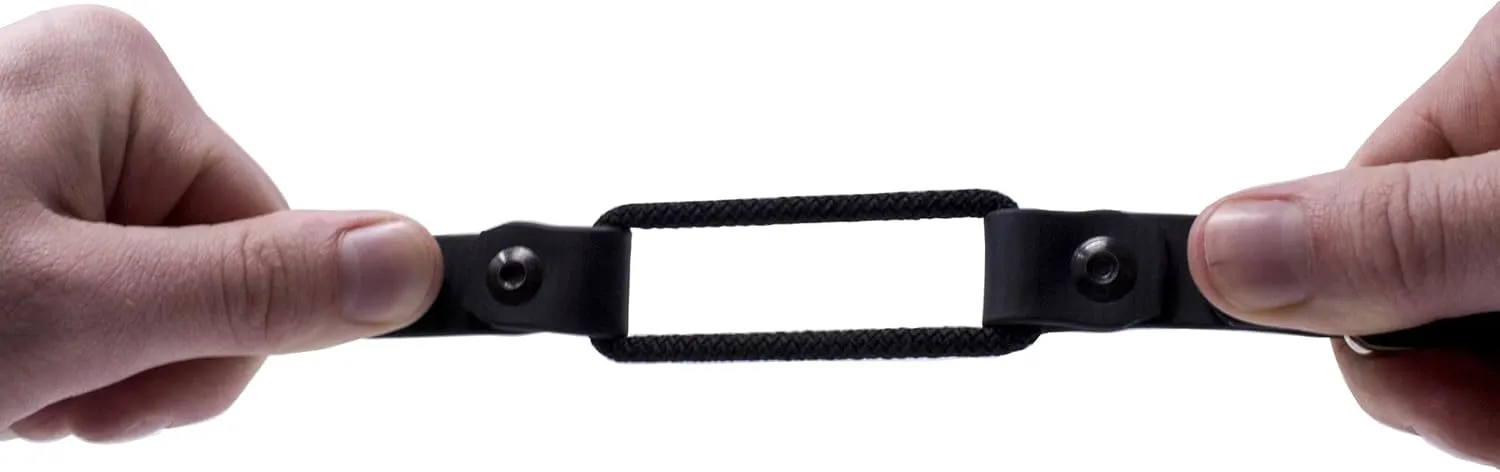 Educator Quick Snap Bungee Dog Collar, Biothane, Waterproof, Odorproof, Easy Connect and Disconnect Clasp and D Ring with Comfort Bungee Loop, Adjustable for Custom Fit, 1-Inch, Black