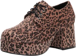 Ellie Shoes Men's Platform, Leopard, Small