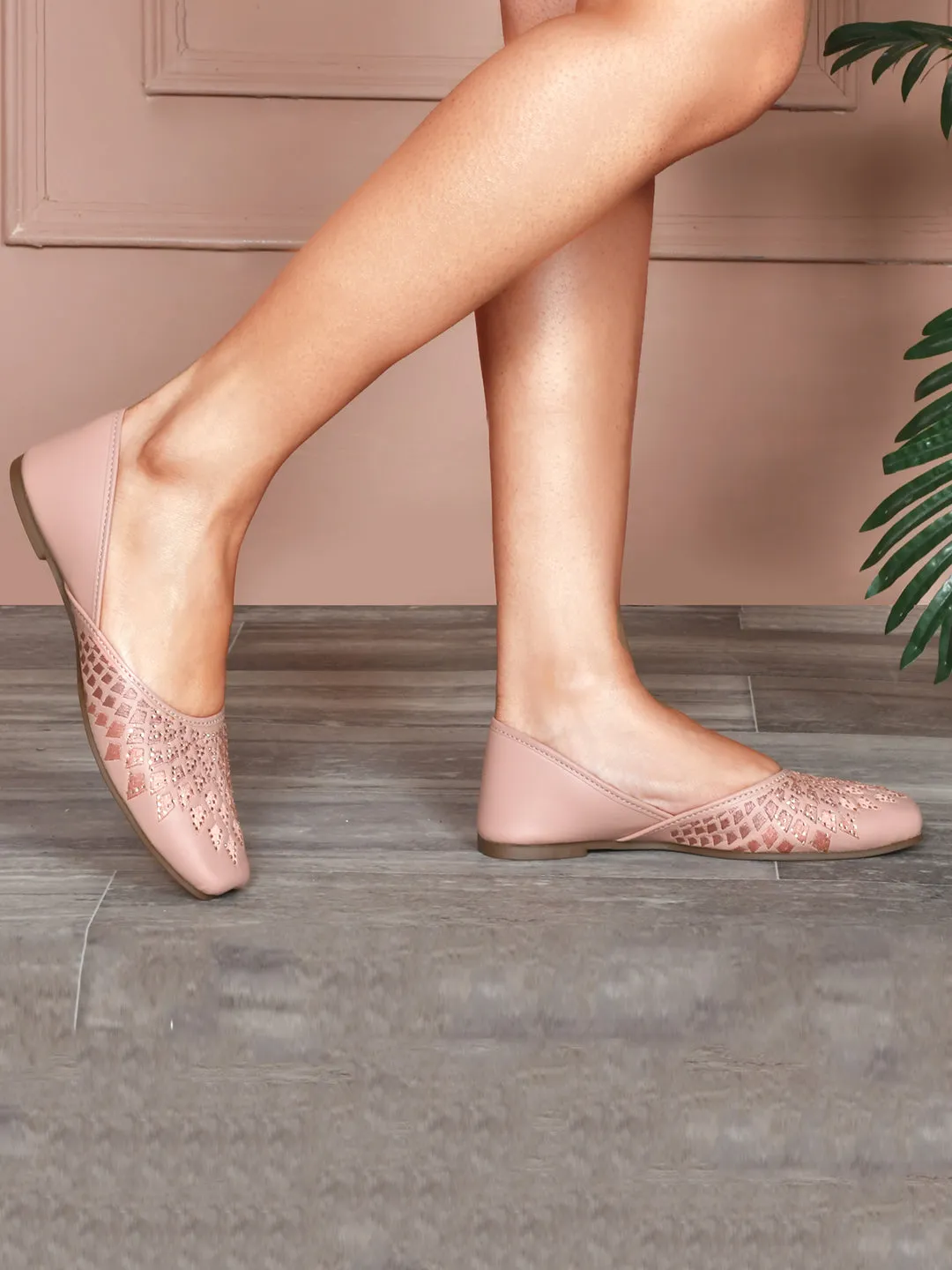 Embellished Slip-On Flat jutti