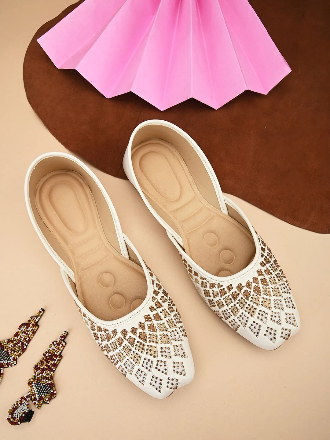 Embellished Slip-On Flat jutti