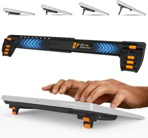 ESC Flip Pro Adjustable Keyboard Stand, Extendable Ergonomic Riser with 4 Feet & 4 Tilt Angles, Fits Compact to Full-Size Keyboards