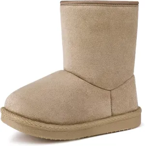 FANTURE Toddler Snow Boots for Girls Boys Winter Warm Fur Lined Kids Non Slip Outdoor Shoes (Toddler/Little Kid)