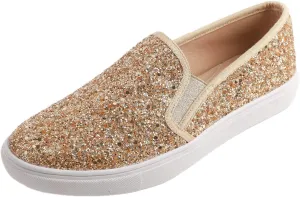 FEVERSOLE Women's Fashion Slip-On Sneaker Casual Flat Loafers
